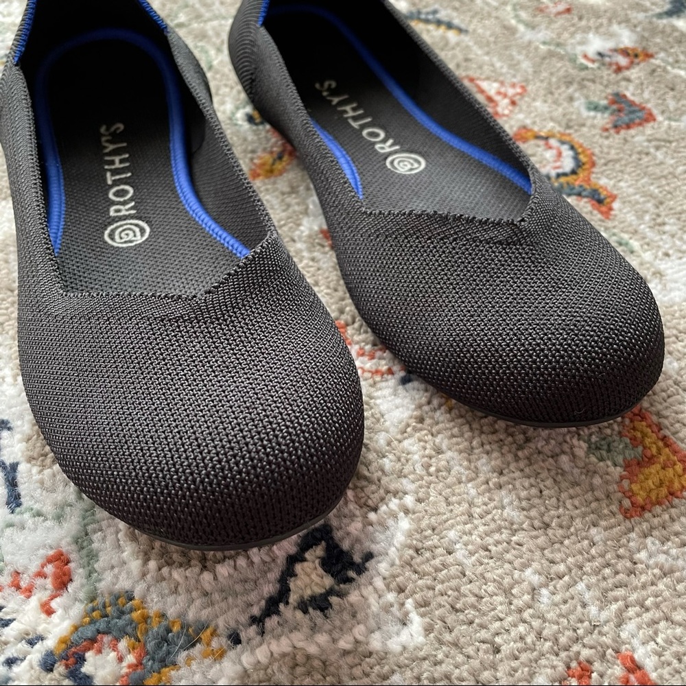 Black Round Toe Rothy’s Flats - Picture 2 of 9